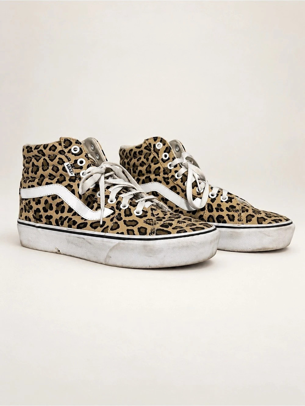Vans Sk8-Hi Leopard Print High-Top Sneakers US 10.0